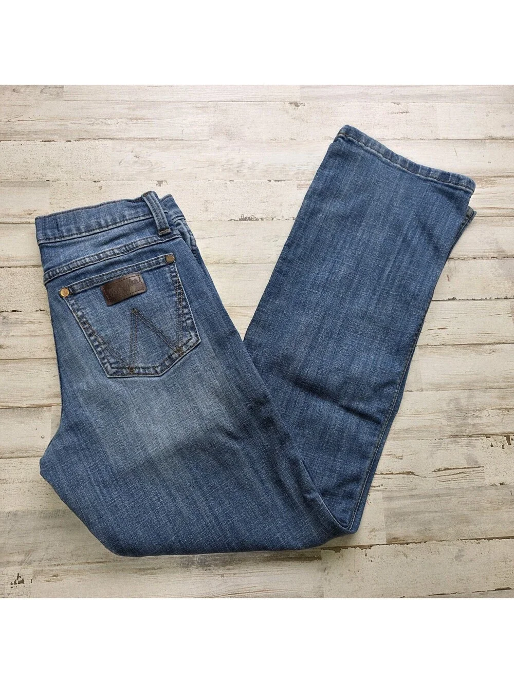 Boys Wrangler Retro Relaxed Straight Slim Fit Jeans Sz 14 Adjustable Waist Youth